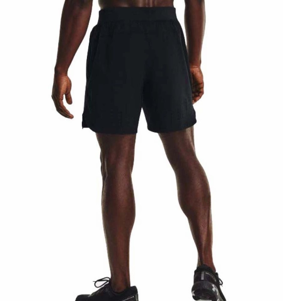 Shorts * | Under Armour Speedpocket Vent Mens Running Shorts Black/Reflective