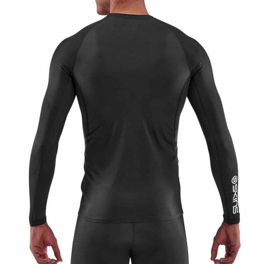 Compression * | Skins Series-1 Compression Long Sleeve Mens Top Black