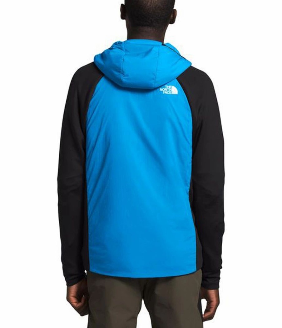 Jackets * | The North Face Ventrix Active Trail Hybrid Mens Insulated Running Hoodie Clear Lake Blue/Tnf Black