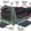 Swags * | Sahara Swags Sahara Vagabond Deluxe Double Dome Canvas Swag & Bag