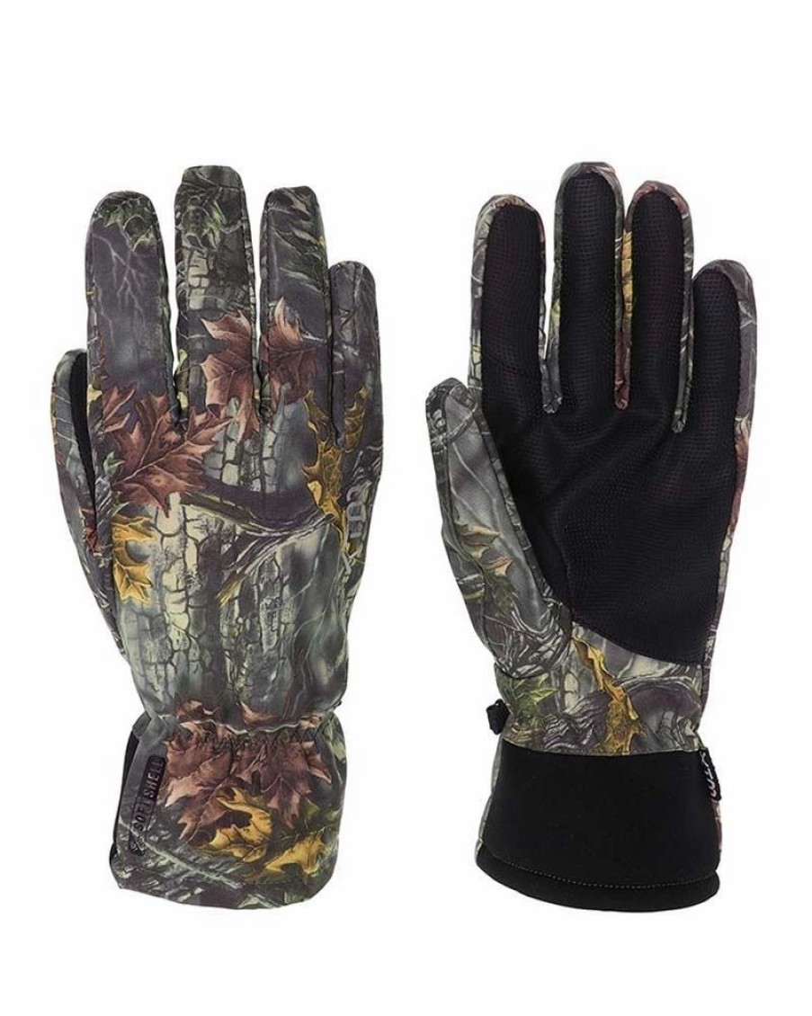 Gloves * | Xtm Tease Ii Unisex Softshell Gloves Tree Camo