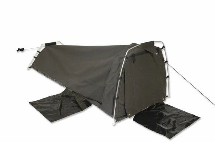 Swags * | Sahara Swags Sahara Biker Single Dome Canvas Swag & Bag