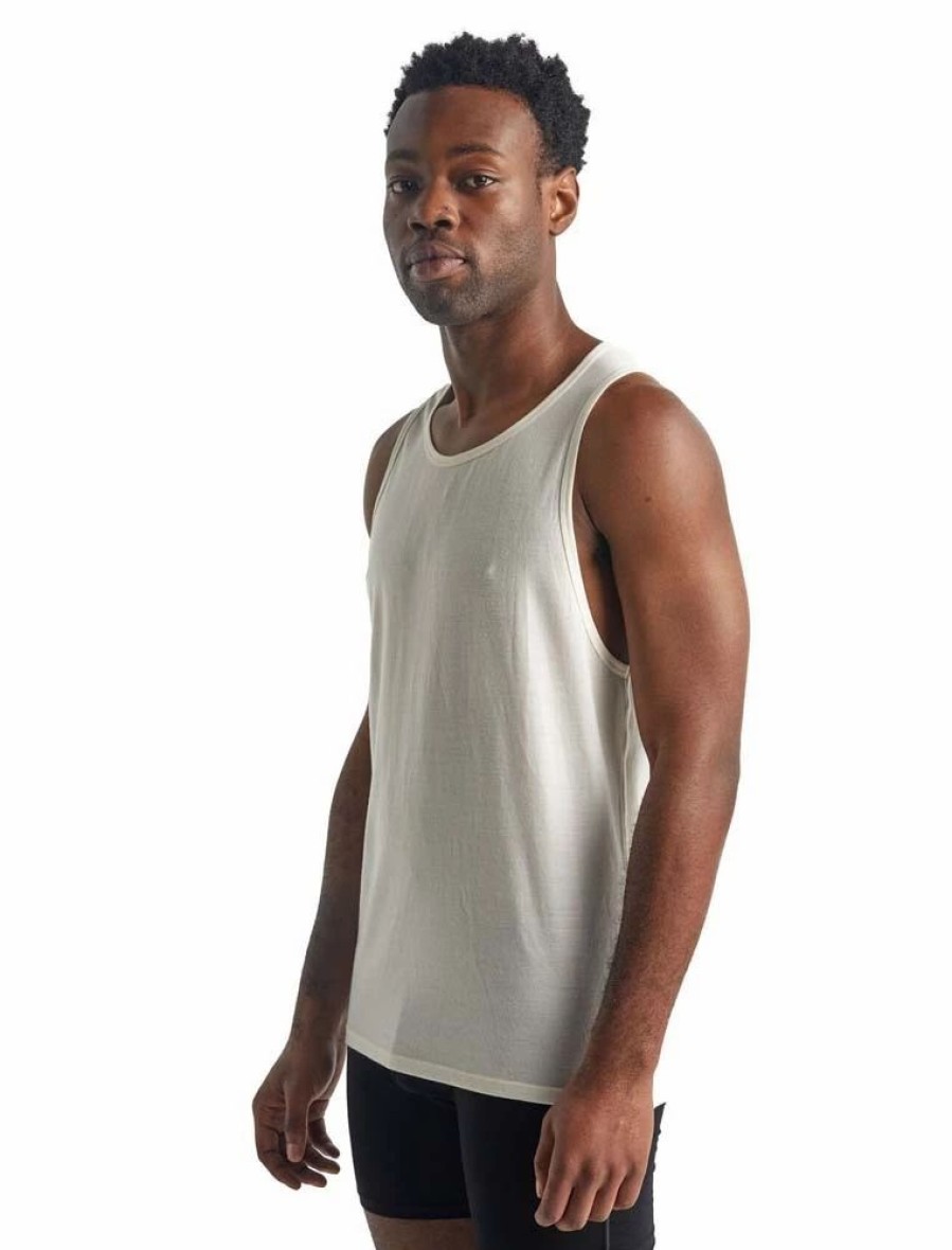 T-Shirts * | Icebreaker Merino Anatomica Mens Merino Tank Top