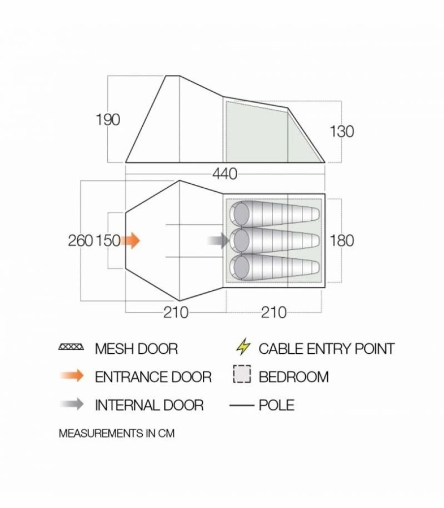 Tents * | Vango Galaxy 300 3 Person Tunnel Tent