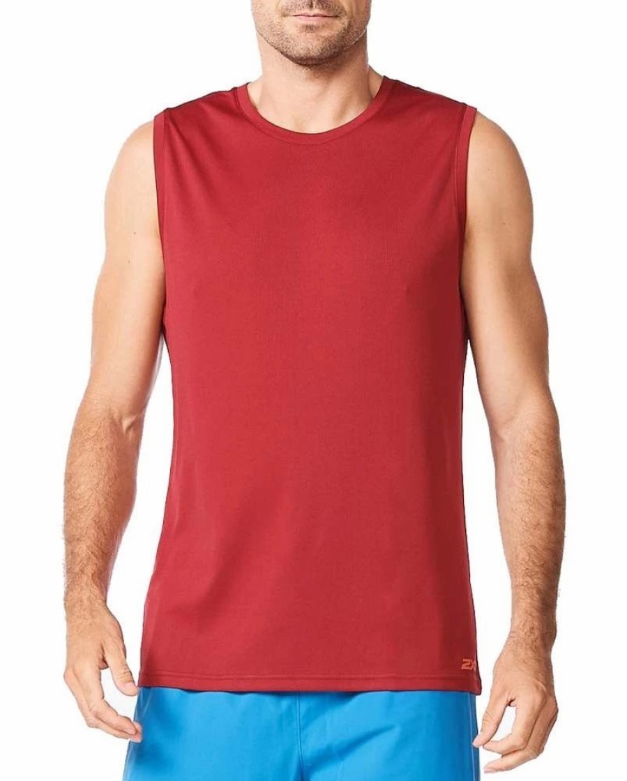 T-Shirts * | 2Xu Aero Mens Running Tank