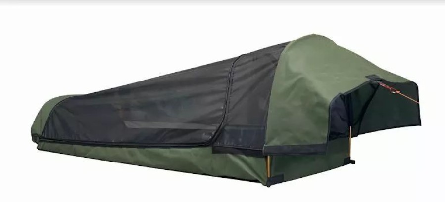 Swags * | Aos Swags And Bags Aos Tracker King Single Deluxe Dome Canvas Swag