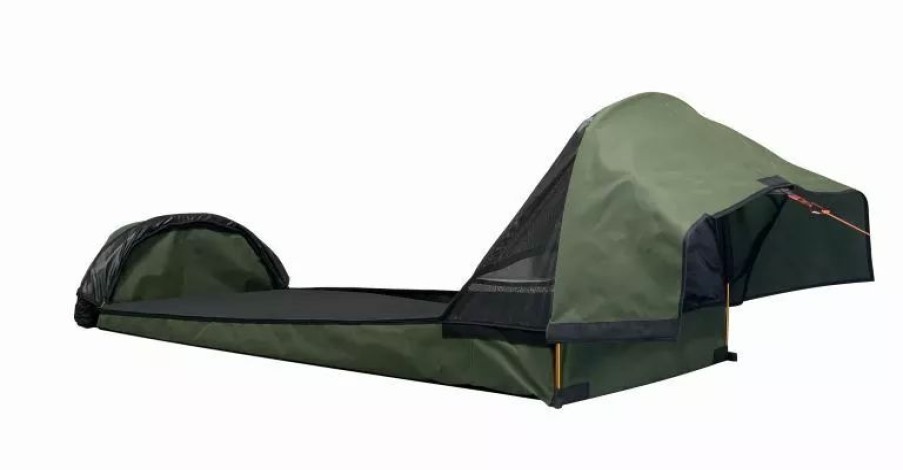 Swags * | Aos Swags And Bags Aos Tracker King Single Deluxe Dome Canvas Swag