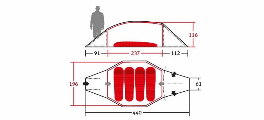 Tents * | Wechsel Precursor Unlimited Line 4-Person 4 Season Tent