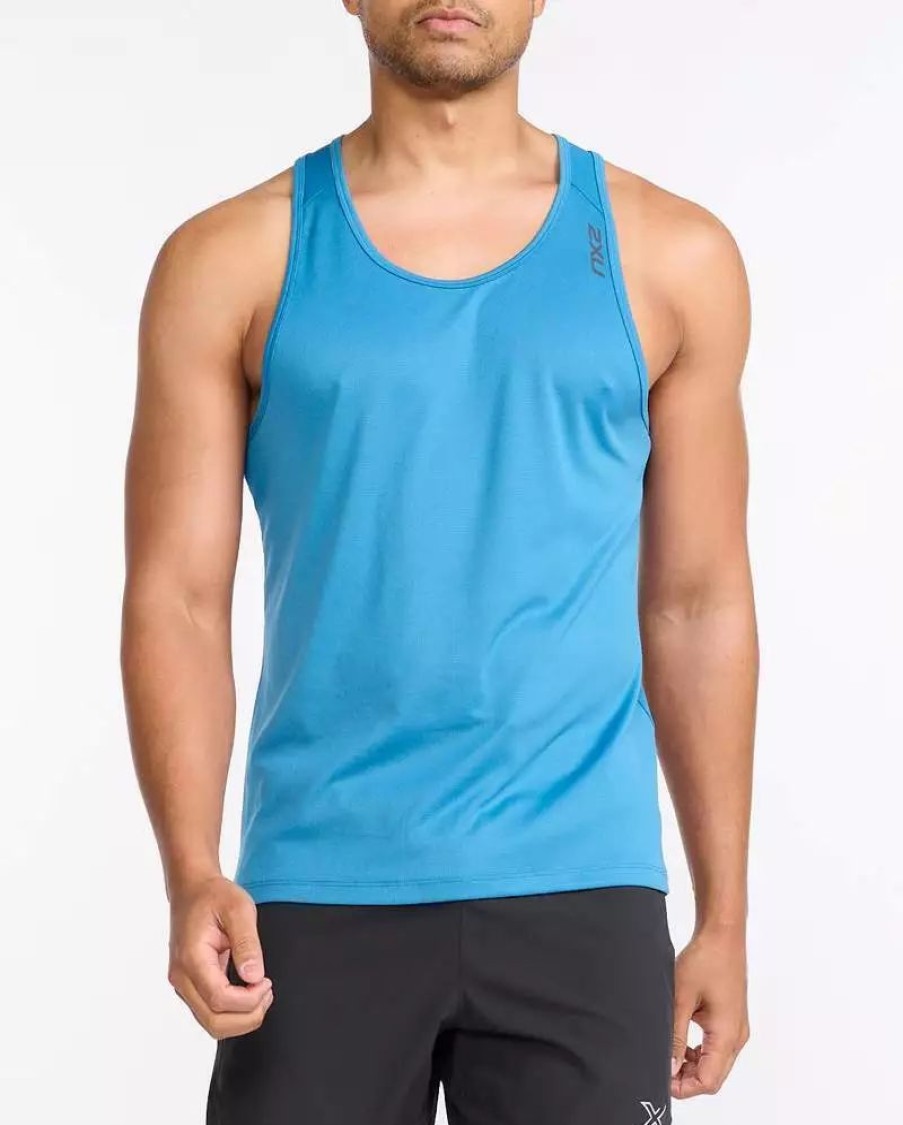 T-Shirts * | 2Xu Aero Mens Running Singlet