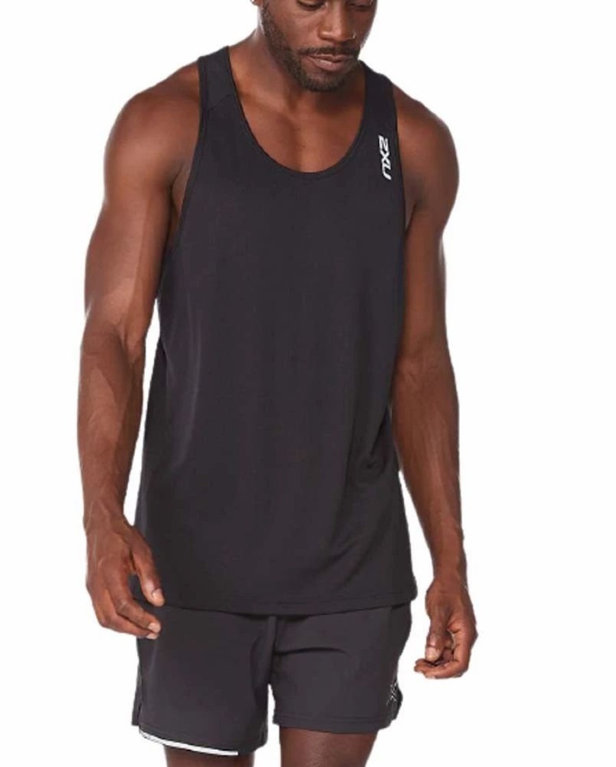 T-Shirts * | 2Xu Aero Mens Running Singlet