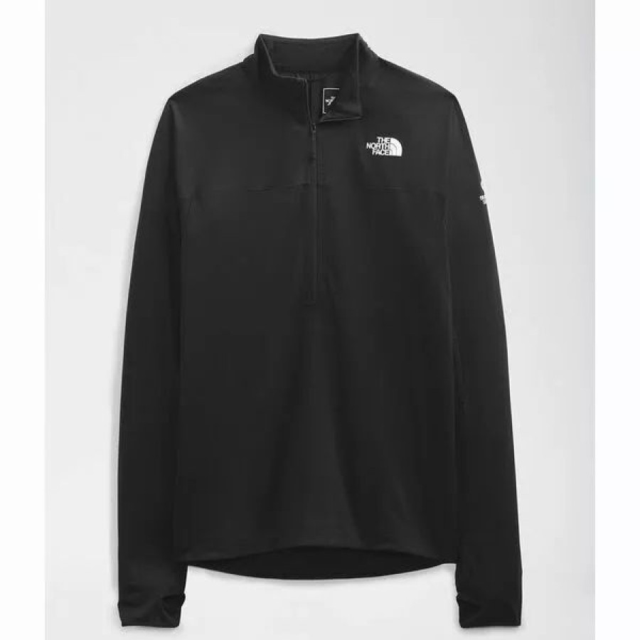 Jackets * | The North Face Summit Dot Zip Mens Fleece Jacket Tnf Black