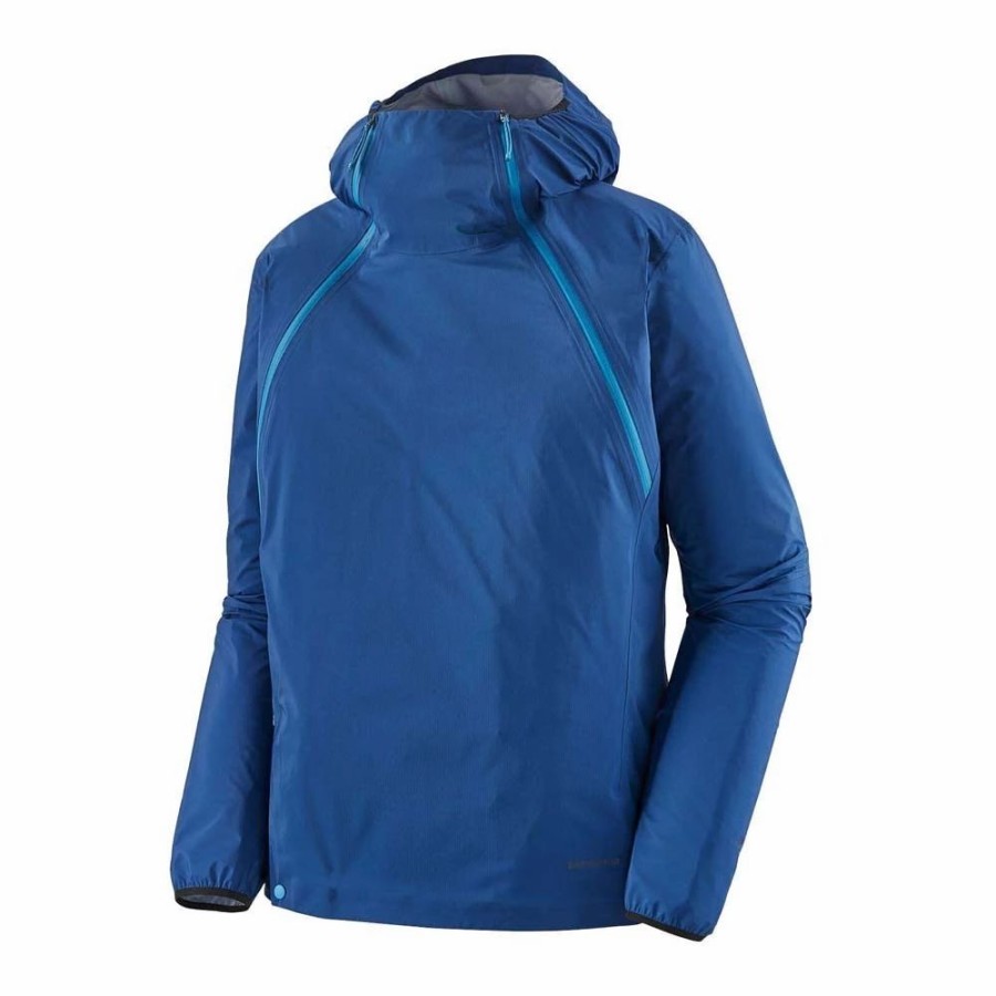 Jackets * | Patagonia Storm Racer Mens Waterproof Running Jacket Superior Blue