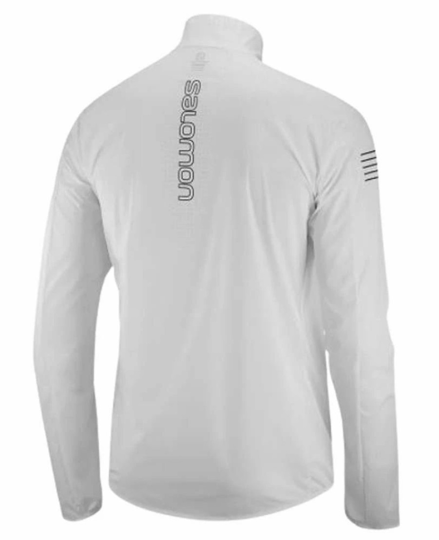 Jackets * | Salomon Sense Mens Windproof Running Jacket White