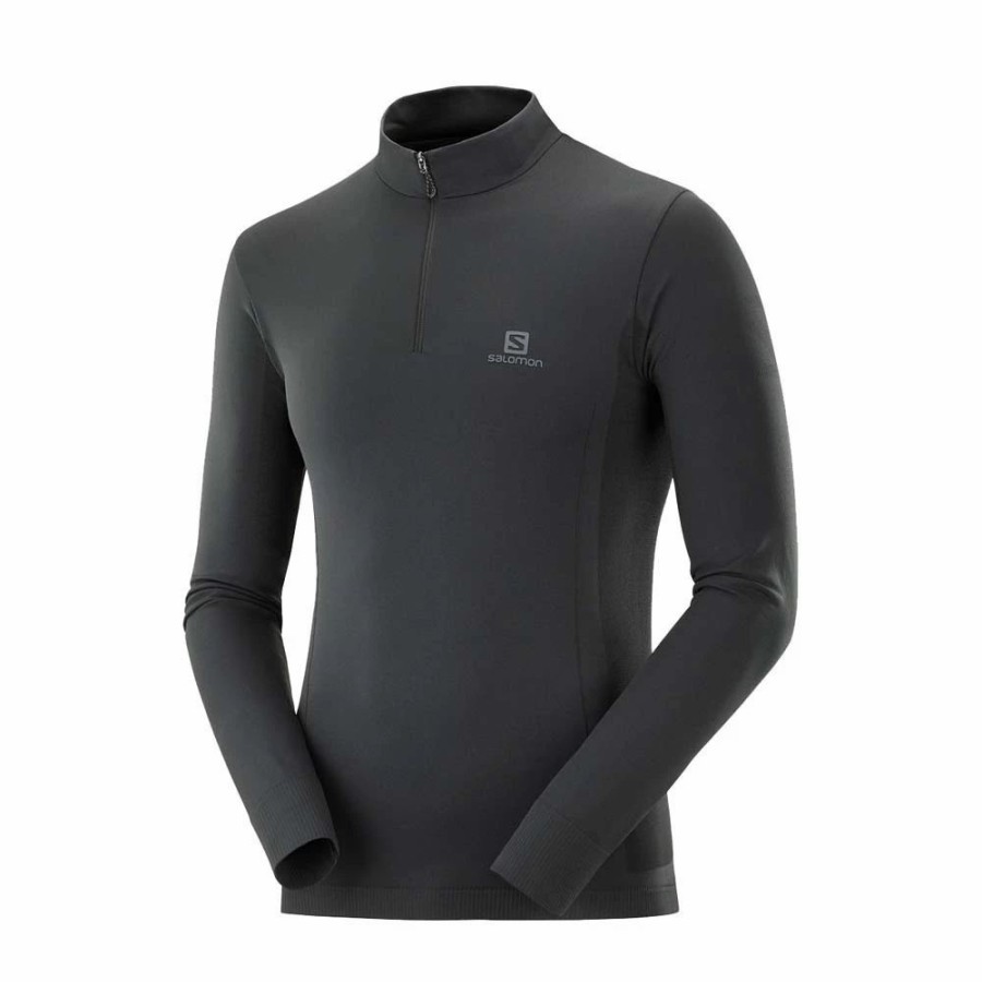 T-Shirts * | Salomon Essential Seamless Hz Mens Performance Midlayer